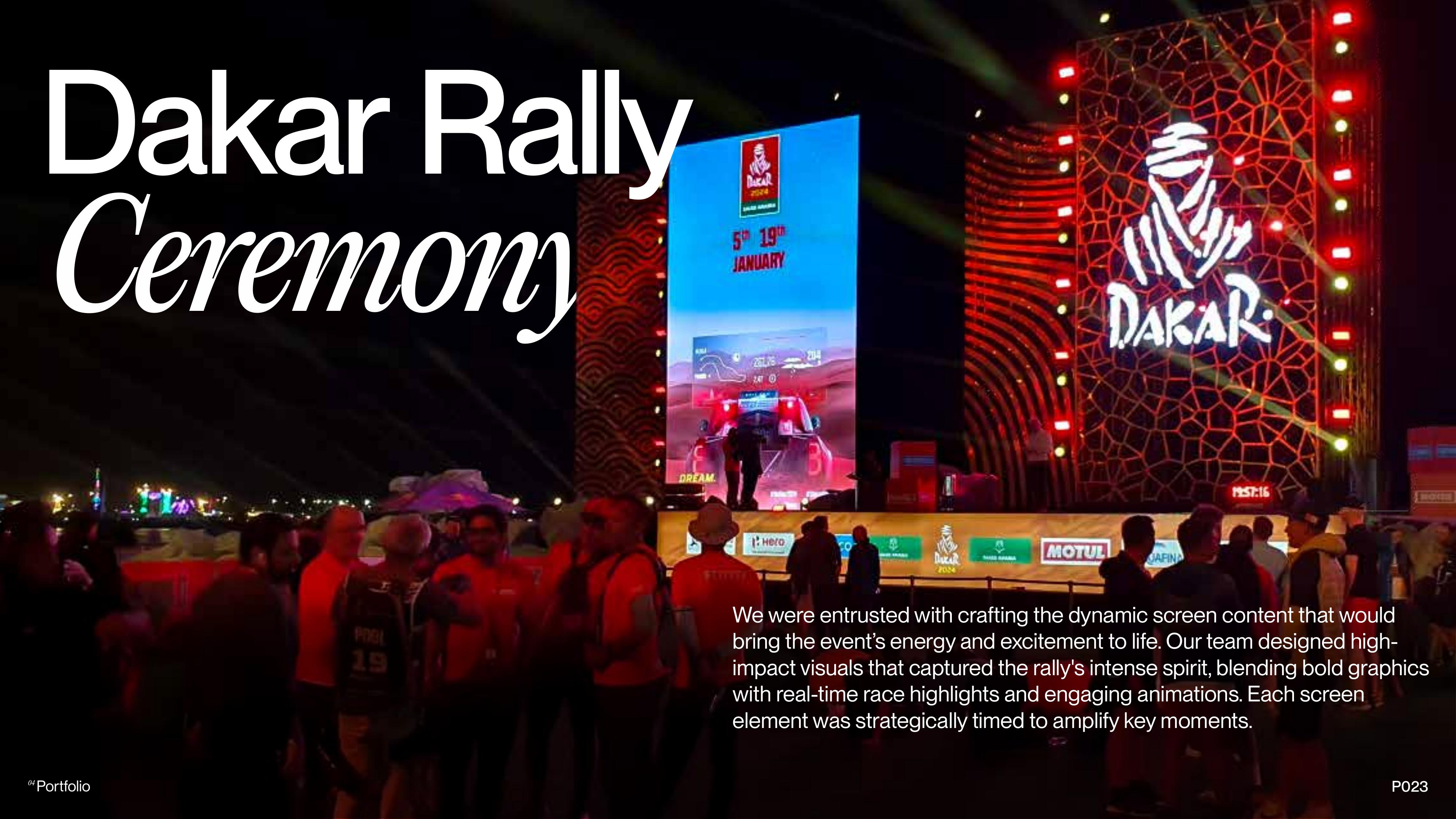 Dakar Rally Ceremony